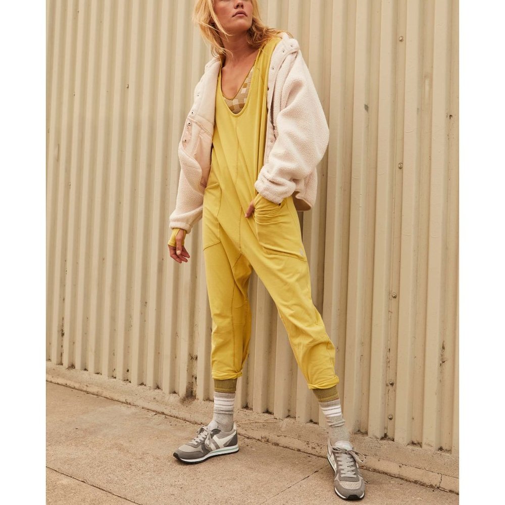 NWT FP Movement Hot Shot Long Sleeve Onesie / Sulfur Spring